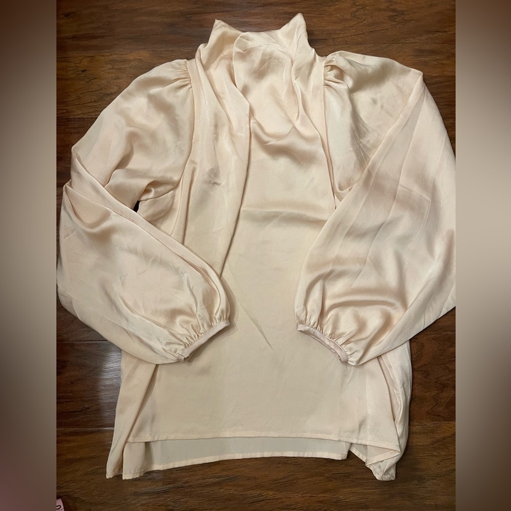 NWOT Entro Cowl Neck Long Sleeve Blouse Size S